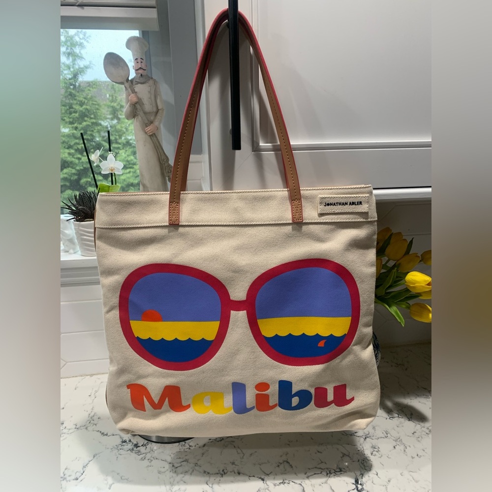 Jonathan Adler Malibu canvas tote New